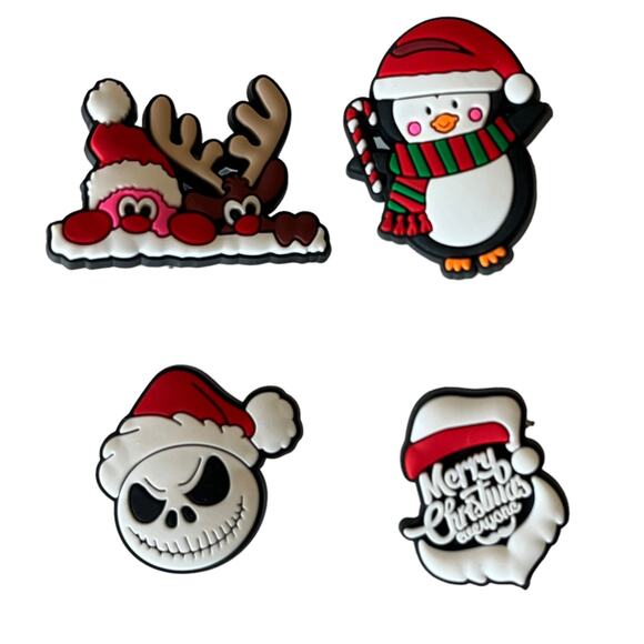 NEW Nightmare Before Christmas SHOE CHARMS 10pc for Croc Shoes Zippers Holiday - Picture 5 of 7